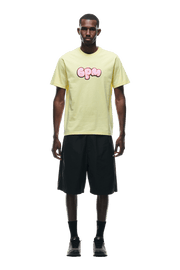 BUBBLE LOGO T-SHIRT BRIGHT LEMON