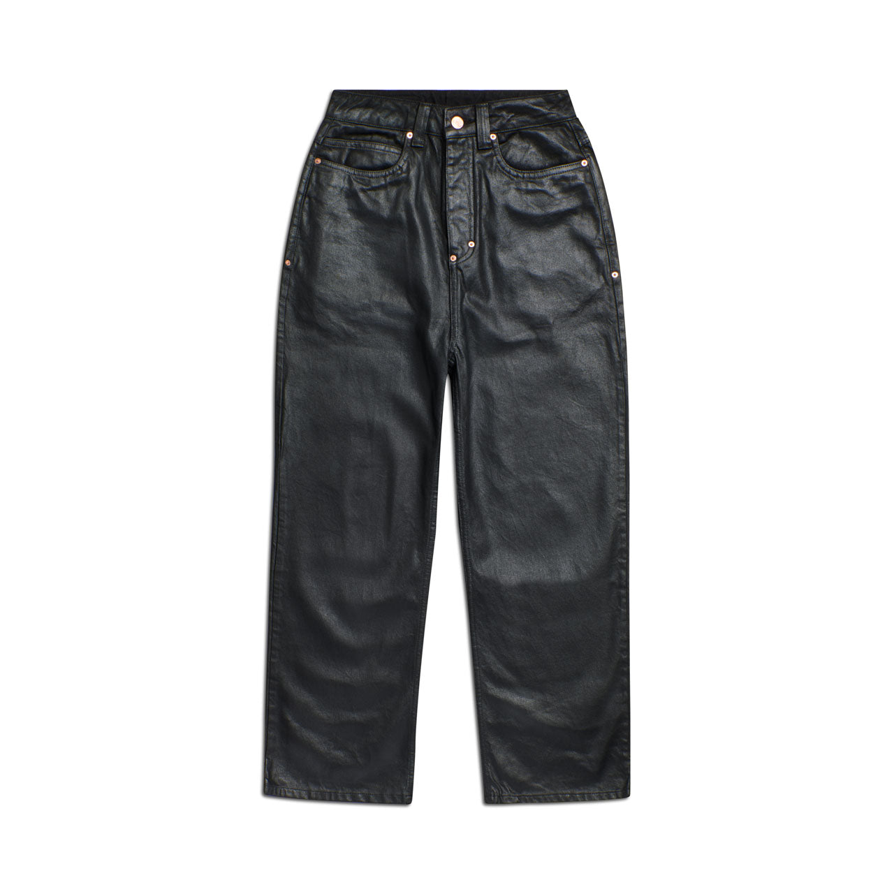 WAX COATED DENIM BLACK