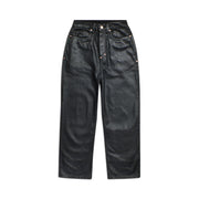 WAX COATED DENIM BLACK