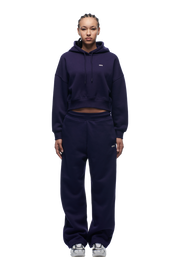 WMNS CROPPED HOODIE ORBIT BLUE