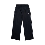 6PM+ NYLON PANTS OPEN LEG BLACK