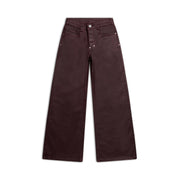 WMNS WIDE DENIM DARK BURGUNDY