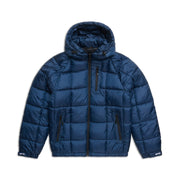 LIGHT PUFFER JACKET RECTANGLES MIDNIGHT BLUE