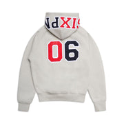 COLLEGE LETTER HOODIE SMOKE GREY