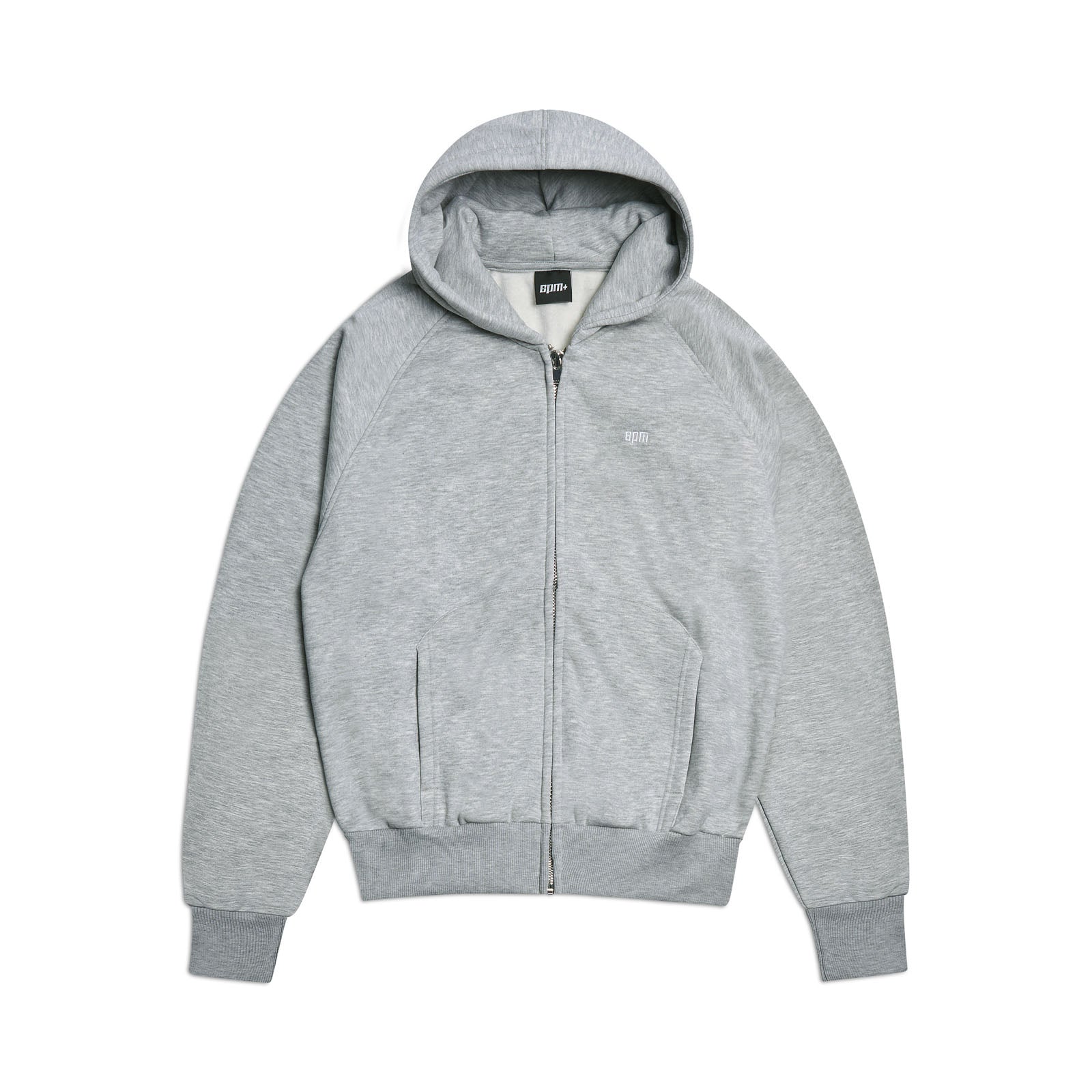 ZIP HOODIE GREY MELANGE