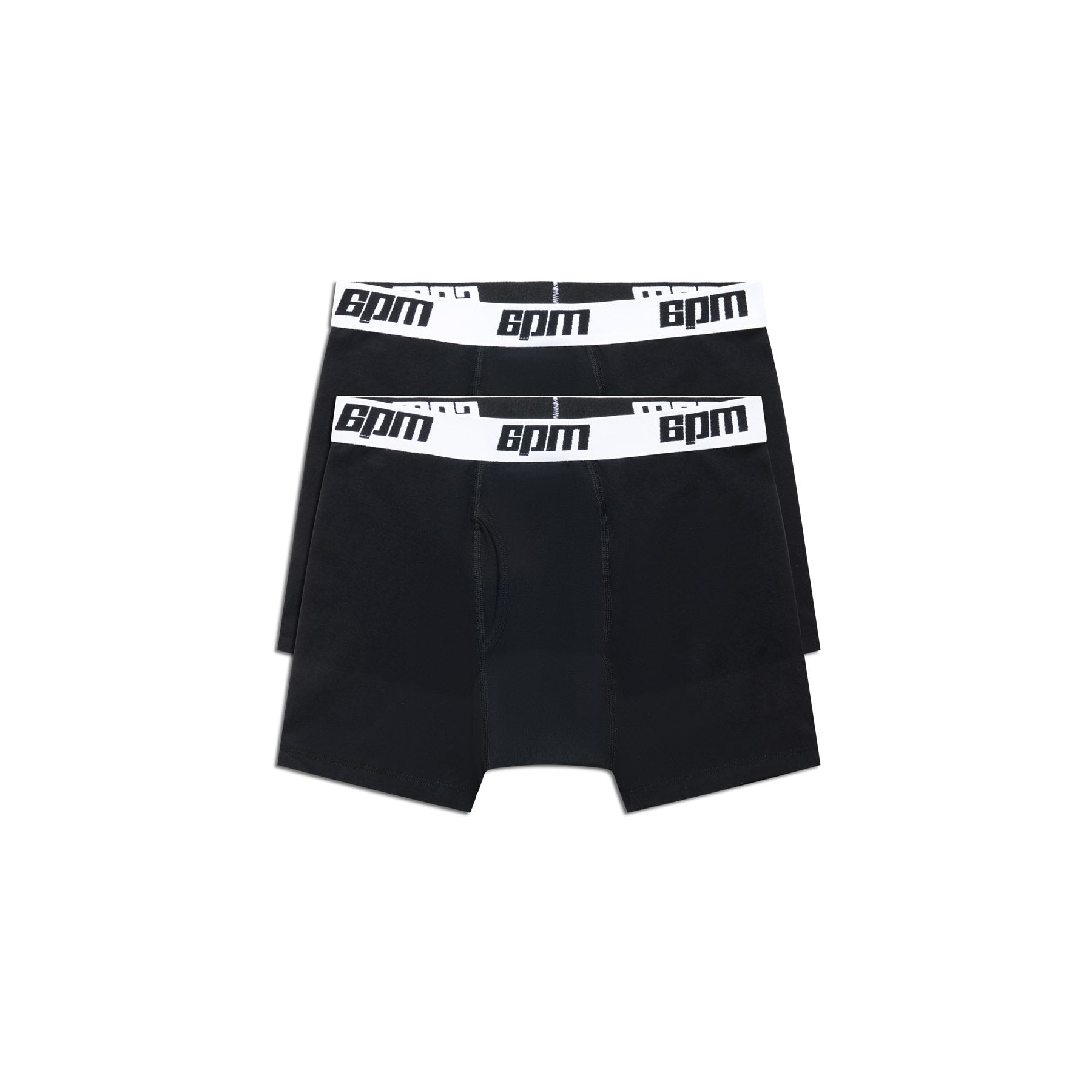 BOXER SHORTS BLACK/WHITE (2-PACK)