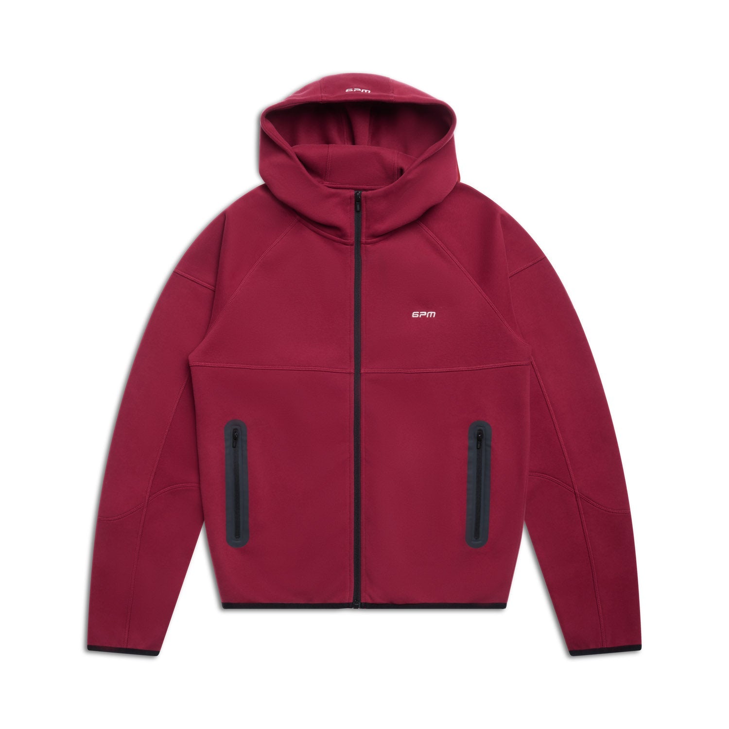 HOODED ROADMAN JACKET WINE RED