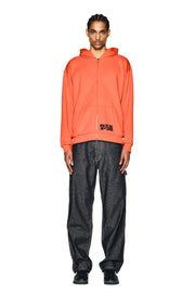 LOGO ZIP HOODIE ORANGE